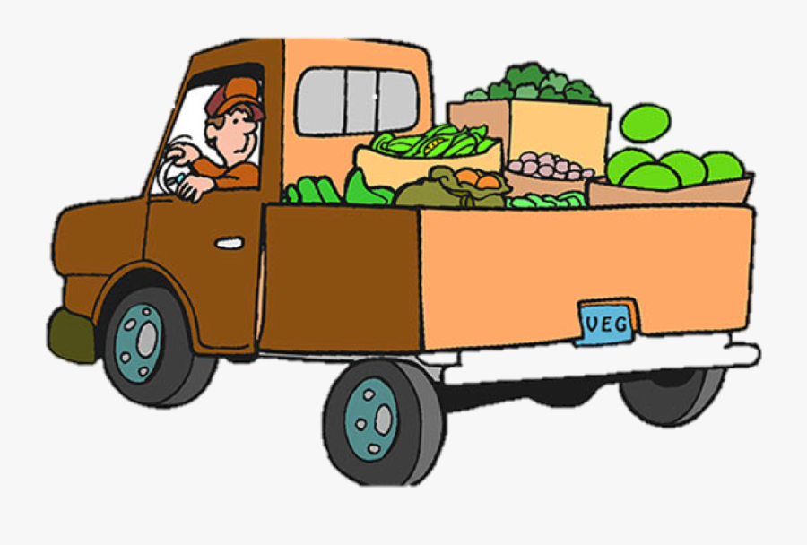 The Great Big Car And Truck Book - Truck With Goods Clipart, Transparent Clipart