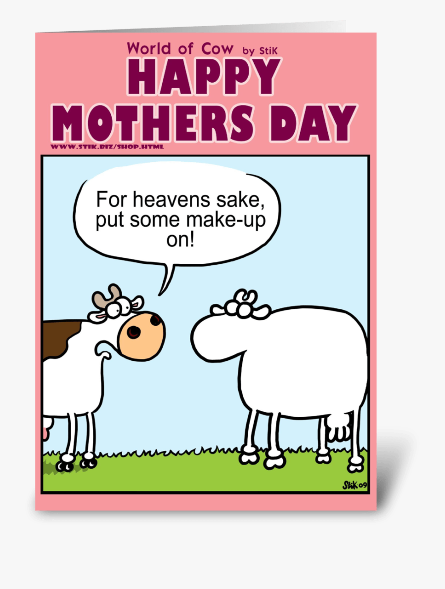 Mother"s Day Make-up Greeting Card - Cartoon, Transparent Clipart