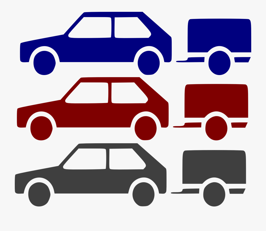 Car Trailer Clip Art - Car & Trailer Icon, Transparent Clipart