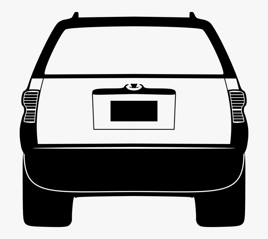 Car Silhouette Back Clipart Car Luxury Vehicle Clip - Back Of Car Icon, Transparent Clipart