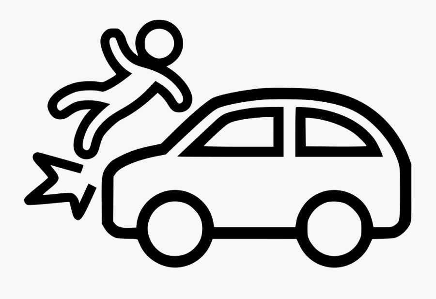 Car Accident Comments - Van Black And White, Transparent Clipart