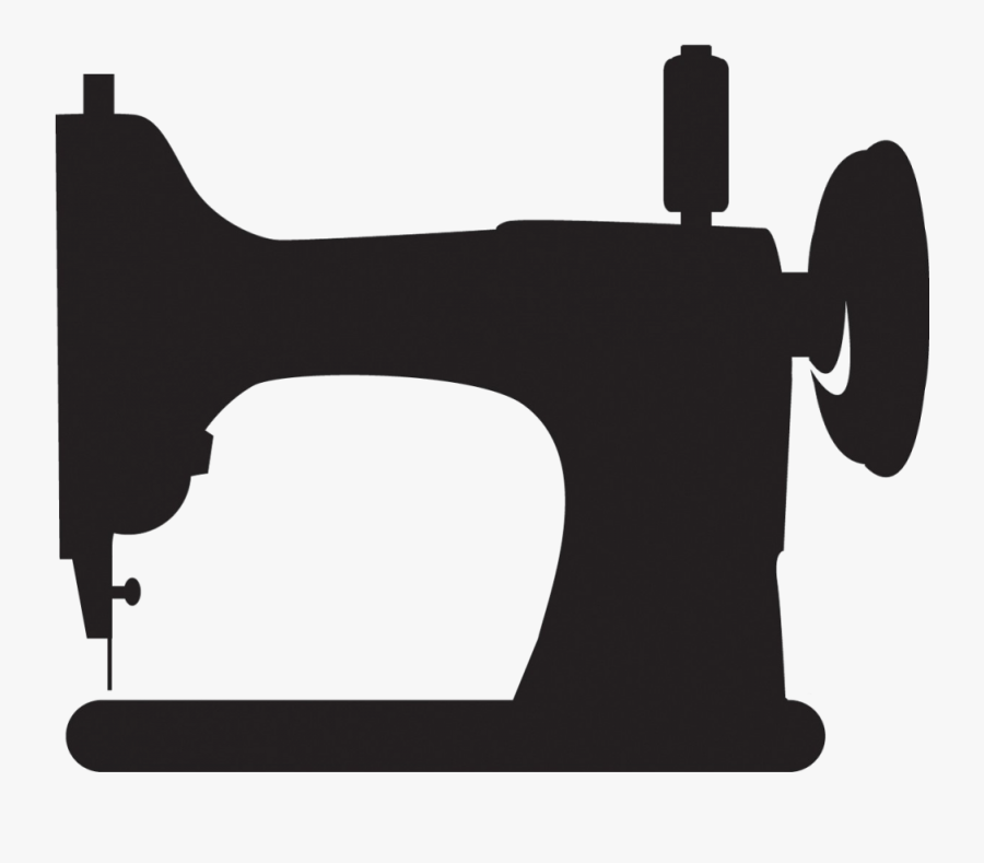 Sewing Machine Silhouette Clip Art Pictures To Pin - Tailoring Machine Logo Png, Transparent Clipart