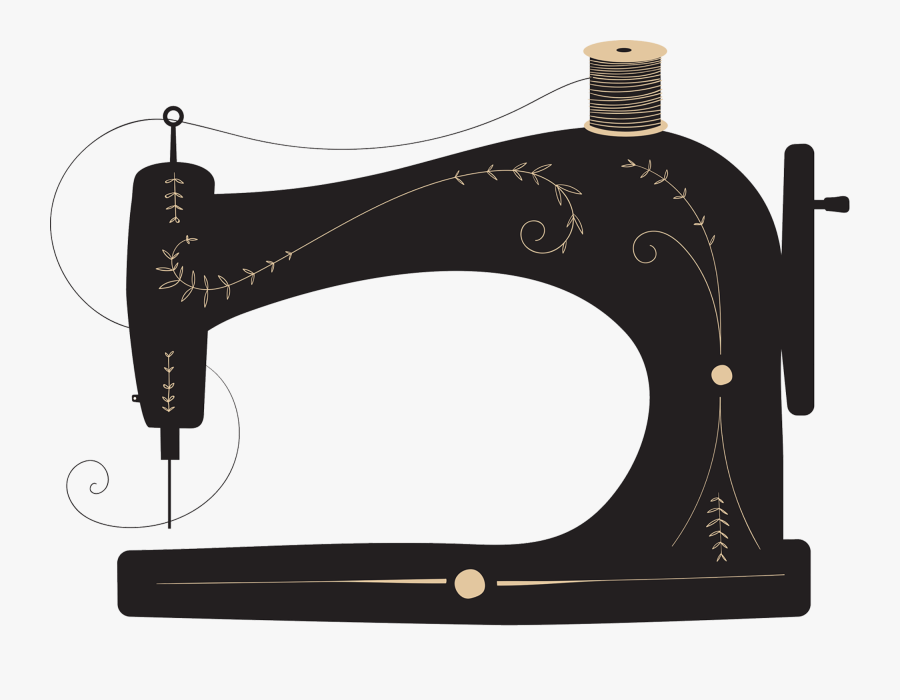 Clip Art Sewing Machine Clip Art Free - Model Sewing Machine Vector