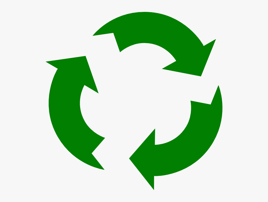 Green Recycling Symbol Png, Transparent Clipart