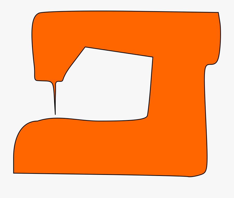 Sewing Machine Silhouette Clip Art, Transparent Clipart