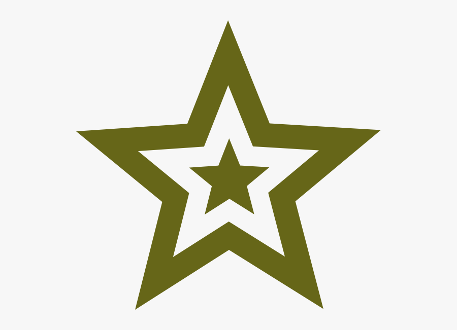 Star Military Green Clip Art - Dilation Logos, Transparent Clipart