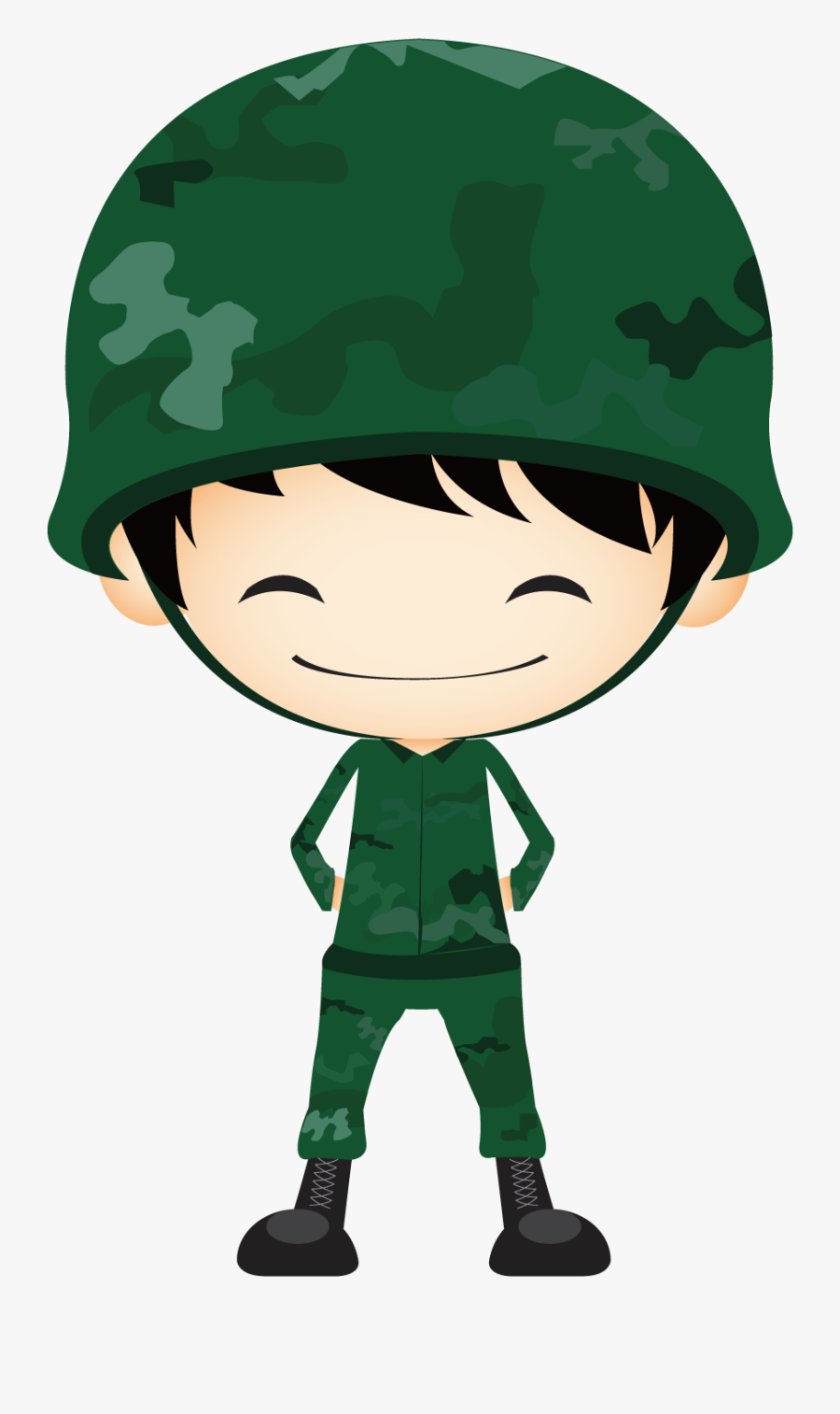 Military Clipart Male Soldier - Soldier Cute, Transparent Clipart