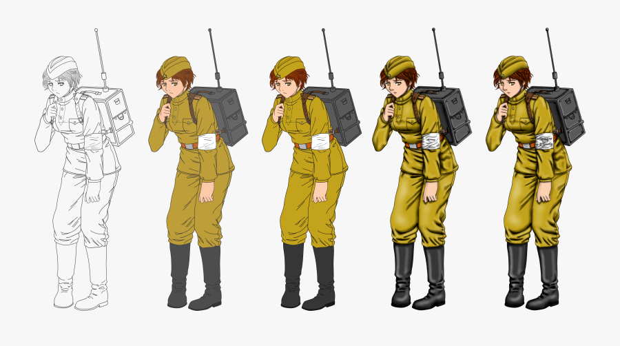 Transparent British Soldier Clipart - Anime World War 2 Soldiers, Transparent Clipart