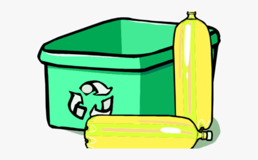 Plastic Bottles Clipart Recycle Bin - Recycling Bin Clipart Png, Transparent Clipart
