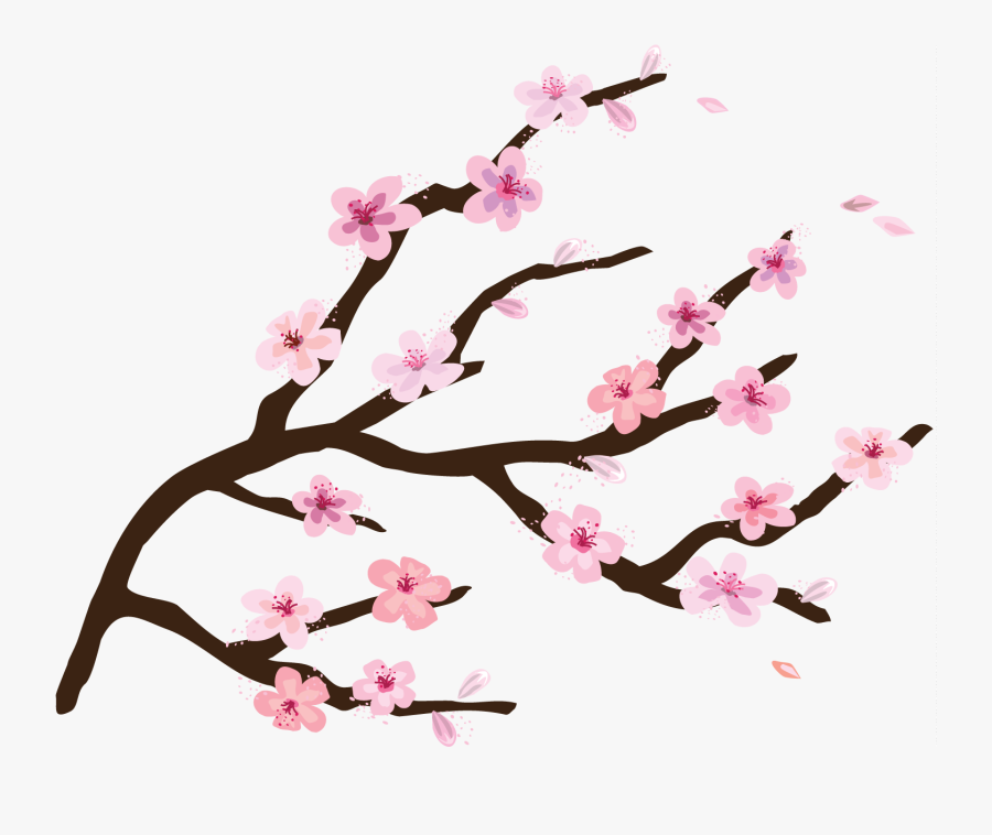Cherry Tree Clipart Cartoon - Cherry Blossom Tree Clipart, Transparent Clipart