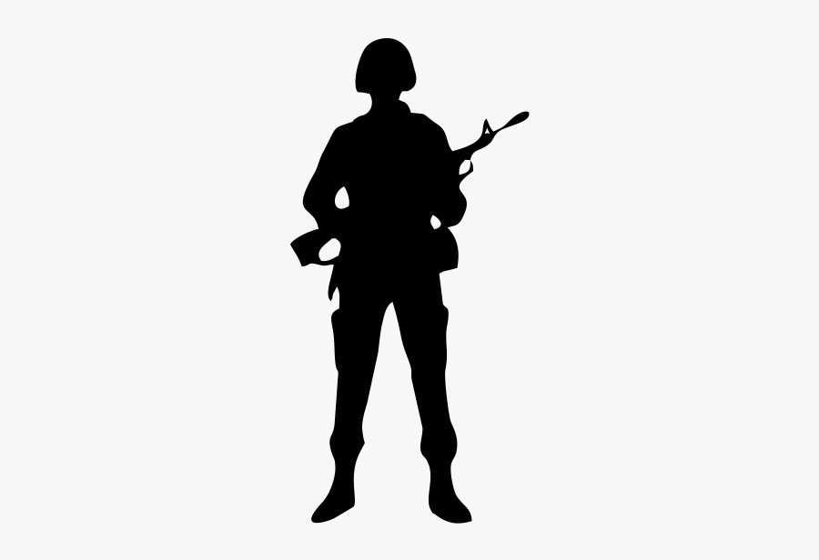 Soldier Silhouette Military Clip Art - Silhouette Soldier Ww2, Transparent Clipart