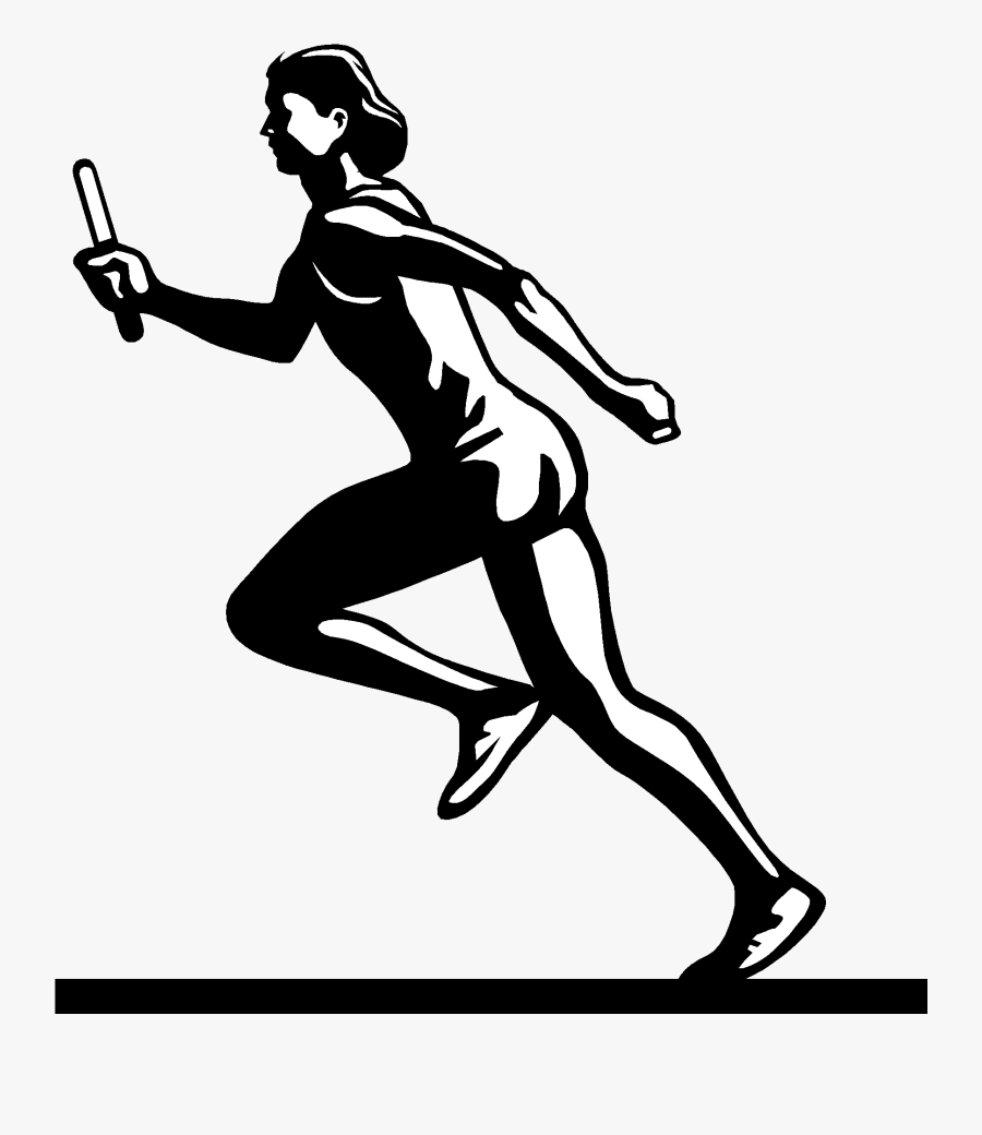 Track And Field Clip Art The Cliparts - Girl Track And Field Drawing, Transparent Clipart