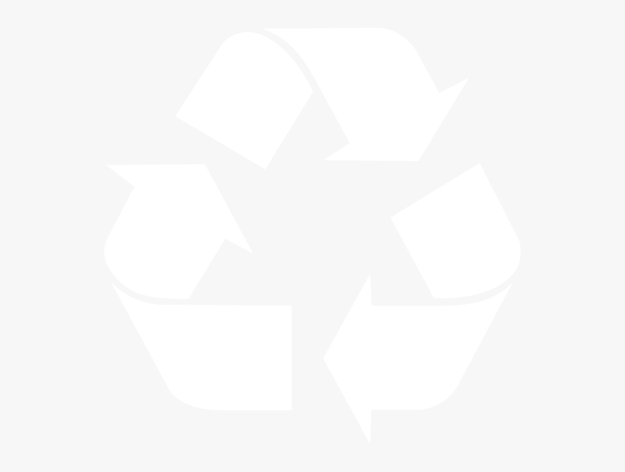 Recycle Symbol White Png, Transparent Clipart