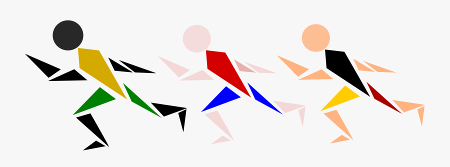 Race Clipart Track And Field - Clipart Runners Transparent Background, Transparent Clipart