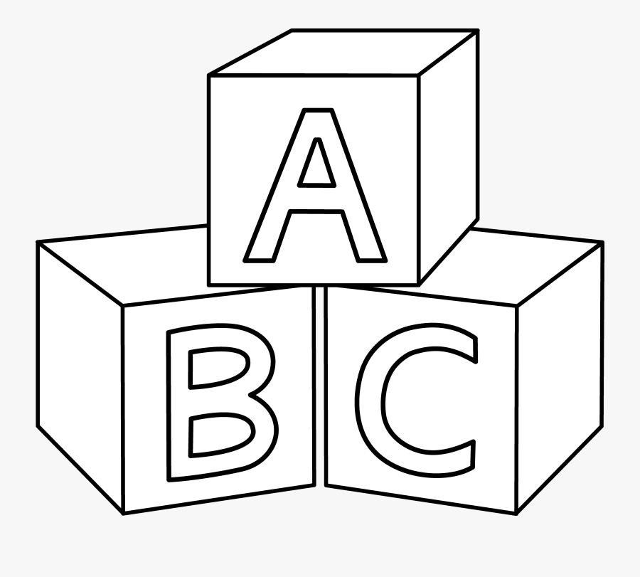 Clip Art Abc Block Clip Art - Abc Blocks Coloring Pages , Free ...