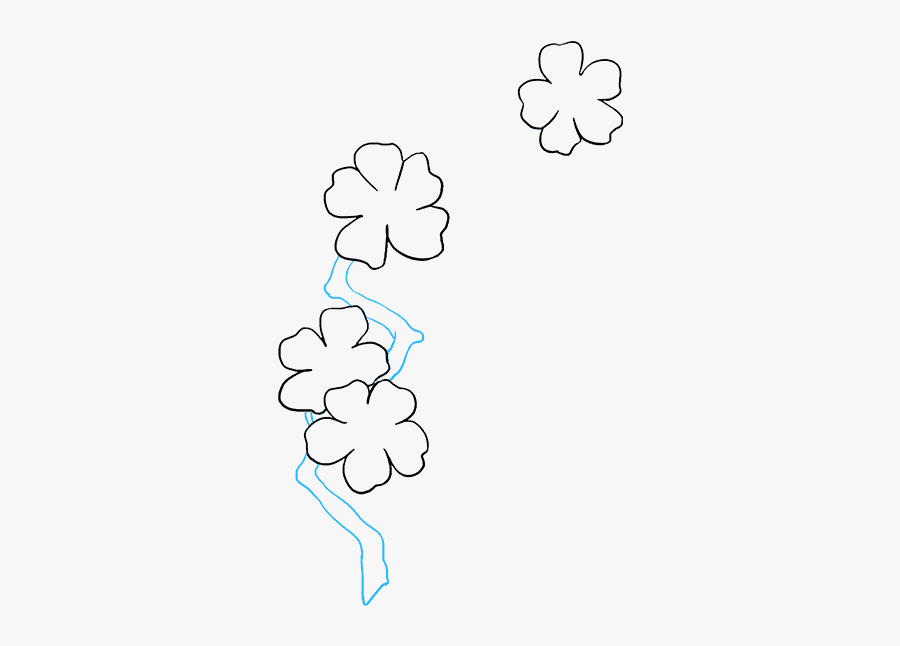 Clip Art Blossoms Really Easy Drawing - Hydrangea, Transparent Clipart