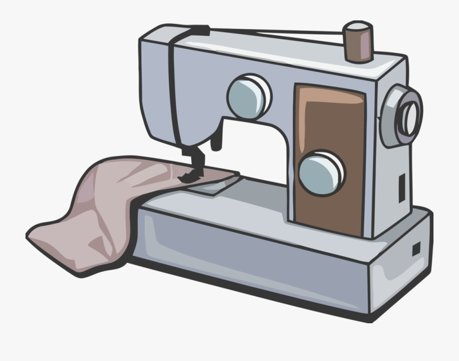 Sewing Cliparts - Cartoon Sewing Machine Clipart, Transparent Clipart