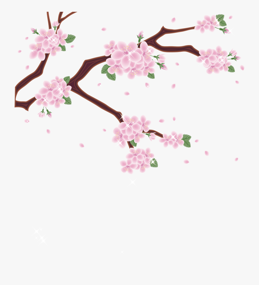Transparent Cherry Blossom Png - Flower Cherry Blossom Clip Art, Transparent Clipart