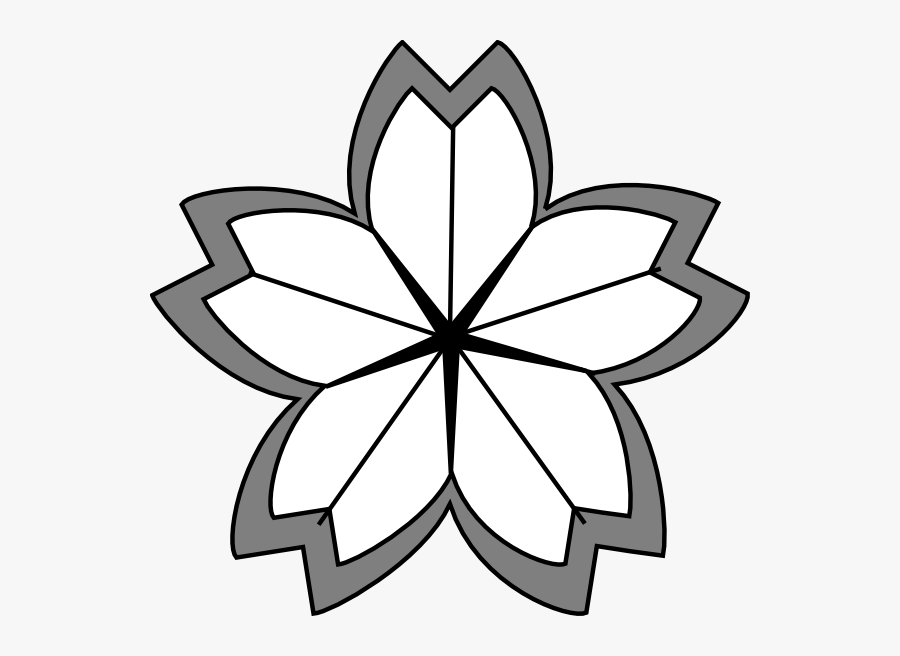 Black And White Cherry Blossom, Transparent Clipart
