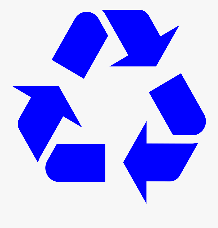 Clip Art Blue Recycle Logo - Recycle Symbol Svg, Transparent Clipart