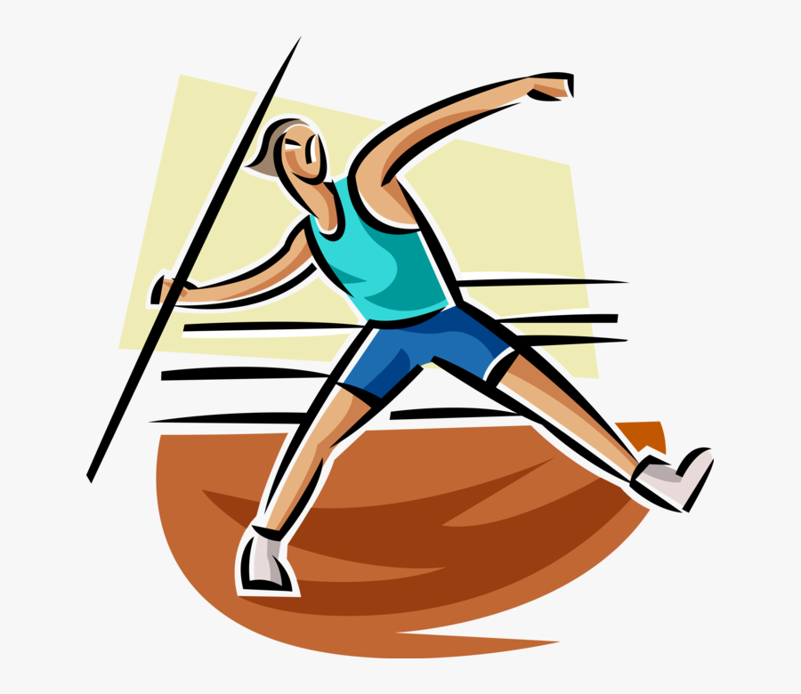 Transparent Javelin Throw Clipart - Track And Field, Transparent Clipart