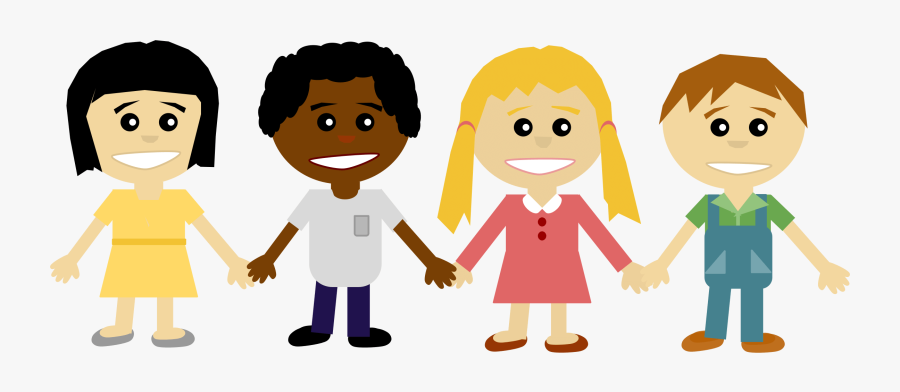 Kids Holding Hands - Friends Holding Hands Clipart, Transparent Clipart