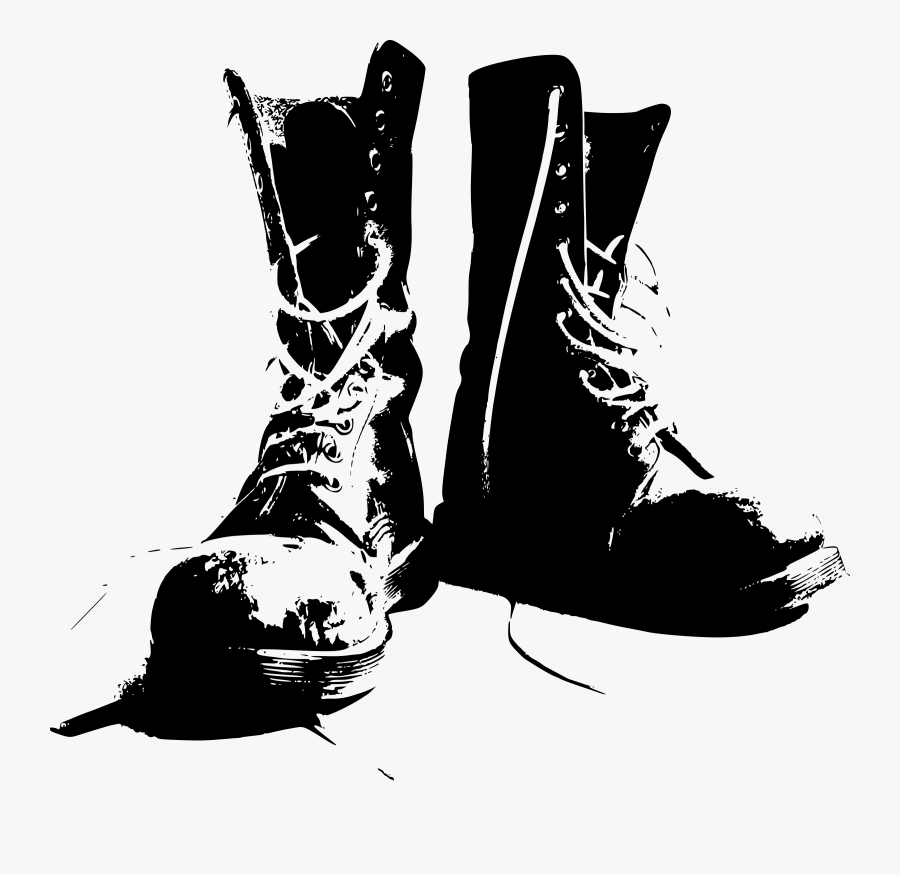 Military Combat Boots Clipart - Combat Boot Clip Art, Transparent Clipart