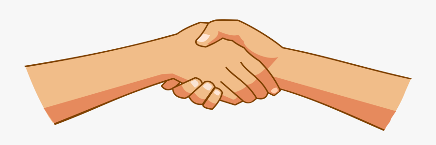 Transparent Holding Hands Clipart - Clip Art Shake Hand, Transparent Clipart