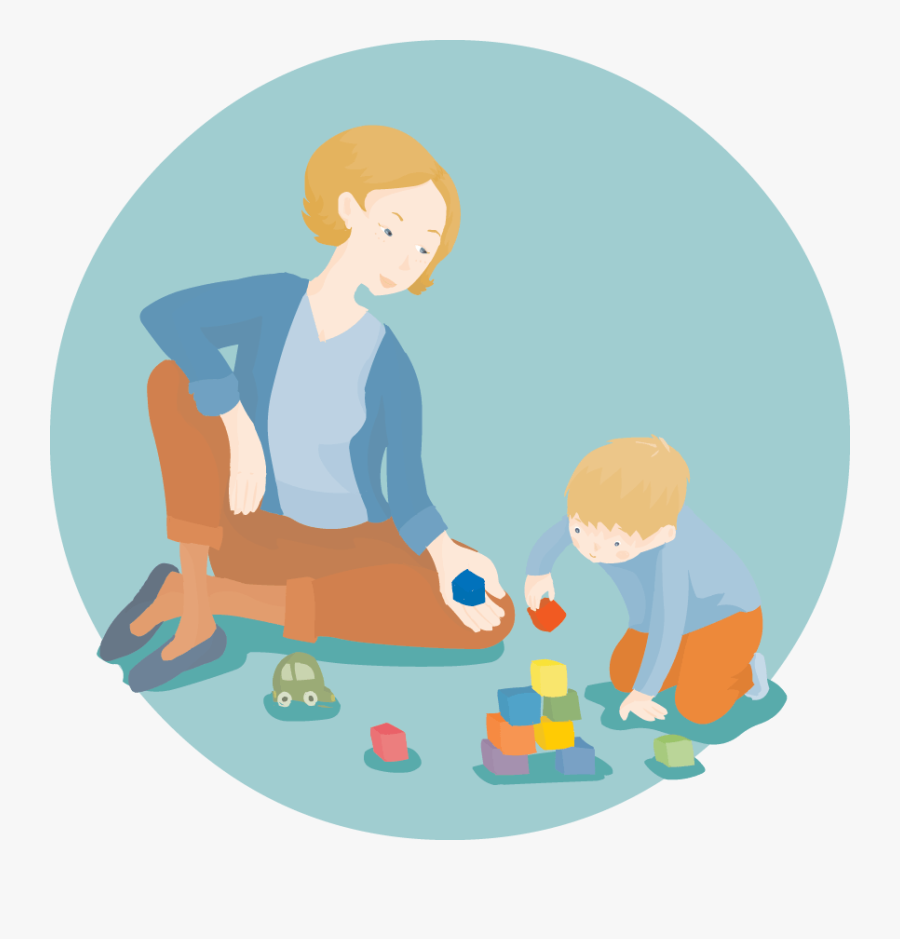 Clipart Mom Son Playing, Transparent Clipart