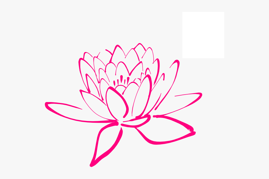 Clipart Cherry Blossom - Lotus Clipart Black And White, Transparent Clipart