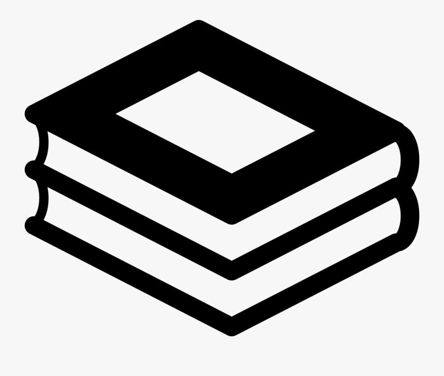 Book Svg Stacked - Book Reading Icon Png, Transparent Clipart