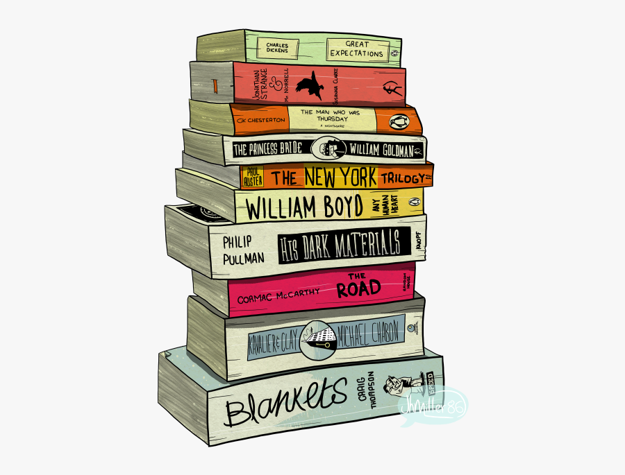 Collection Of Free Books Transparent Tumblr - Transparent Book Pile, Transparent Clipart