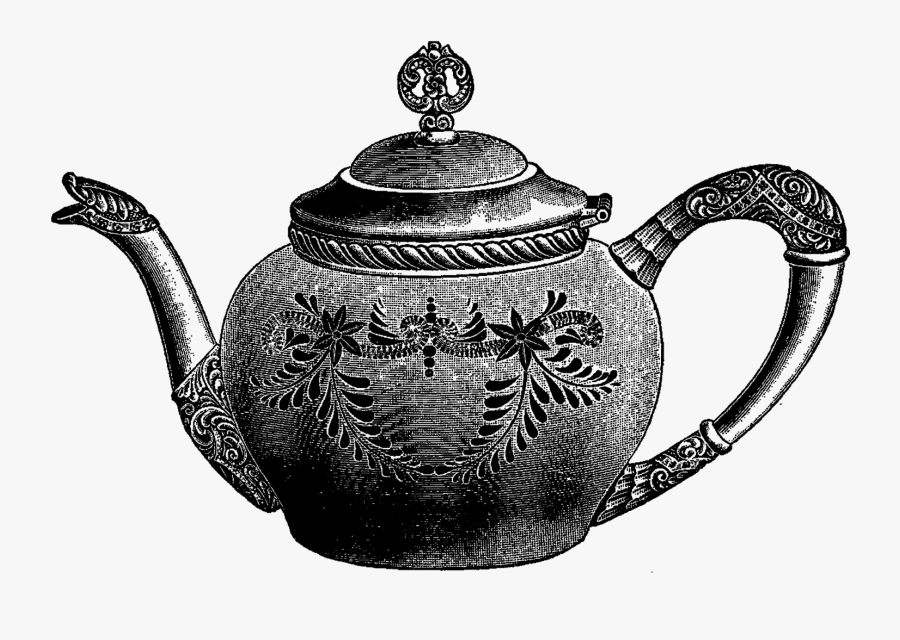 Free Tea In A Teapot High Resolution Clip Art All Free - Teapot Antique Png, Transparent Clipart