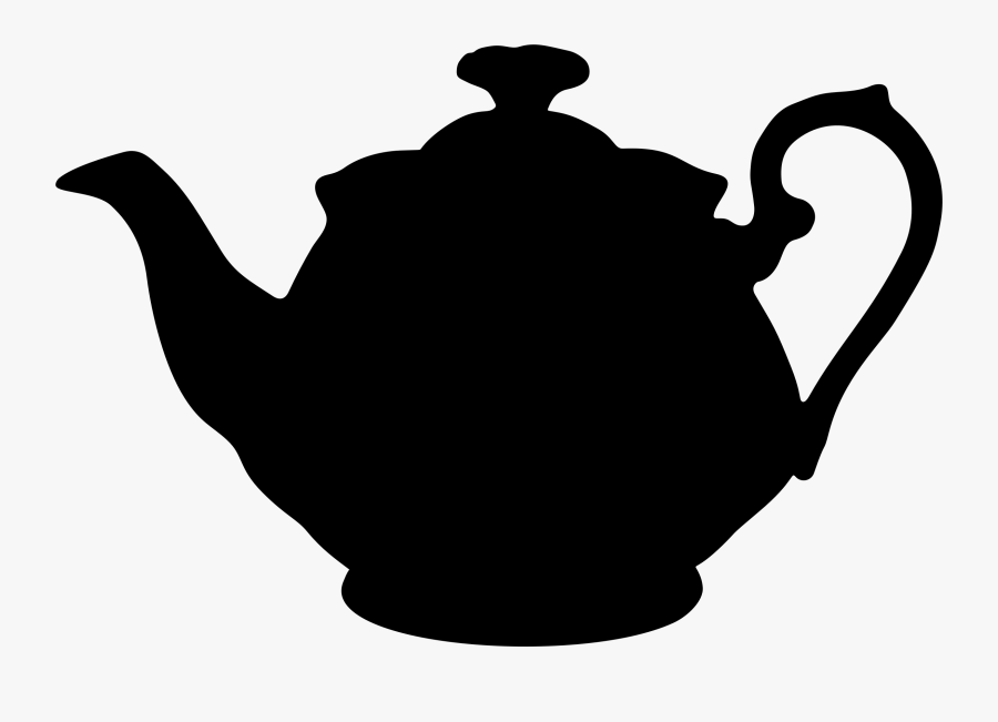 Clipart Teapot Silhouette - Silhouette Of Tea Pot, Transparent Clipart