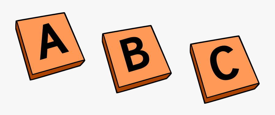 Abc Blocks Clipart - Letter Tiles Clip Art, Transparent Clipart