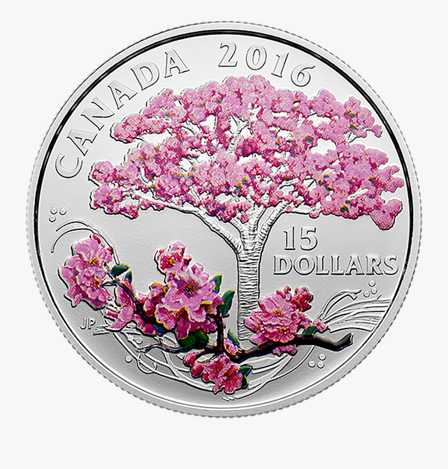 Cherry Blossom Fine Coin, Transparent Clipart