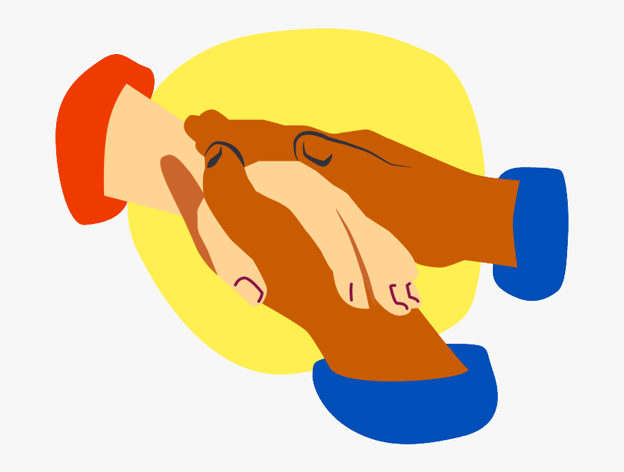 Holding Hands Illustration Clipart , Png Download, Transparent Clipart