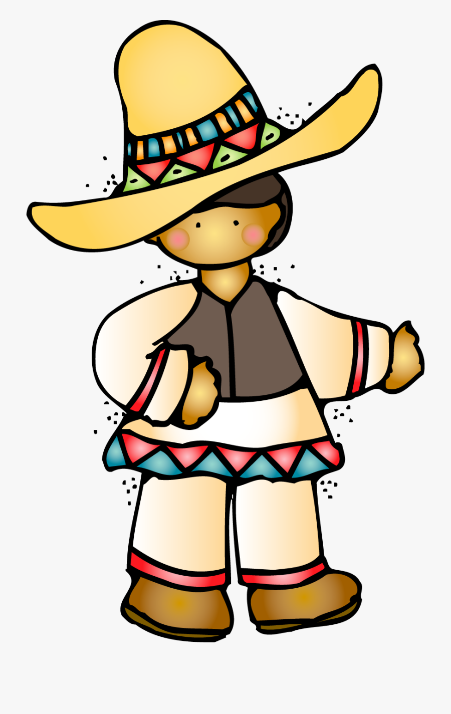 Cuisine Churro Mexicans Cartoon Clip Art Fiesta - Mexican Thank You Clipart, Transparent Clipart
