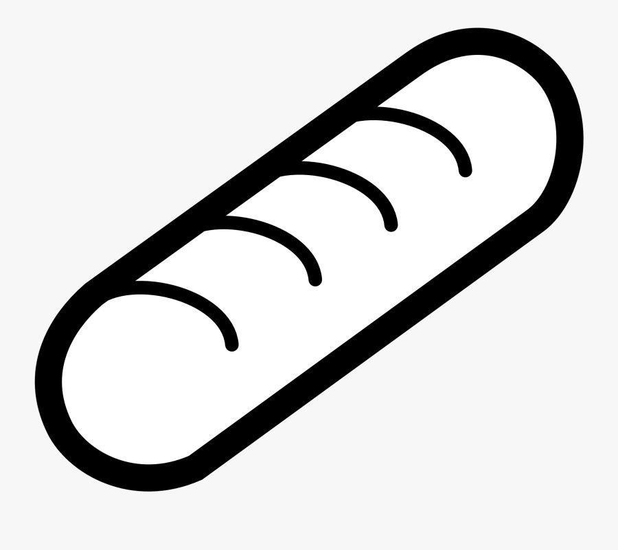 Hot Dog Black And White Clip Art Clipart - Hotdog Clipart Black And White, Transparent Clipart