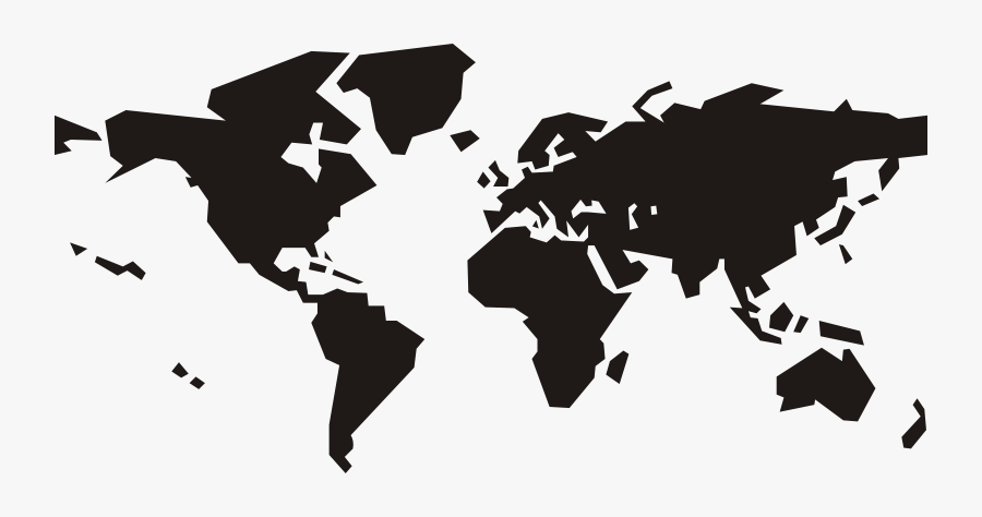 World Map - Simple World Map Svg, Transparent Clipart