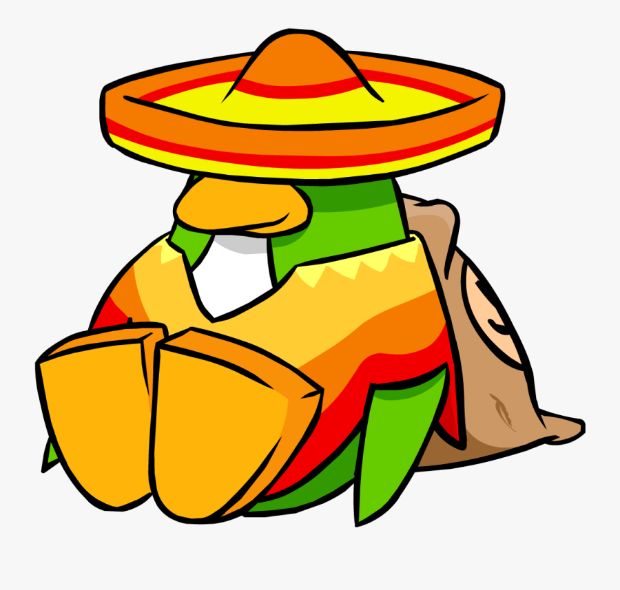 Transparent Sombrero Clip Art - Club Penguin Sombrero, Transparent Clipart