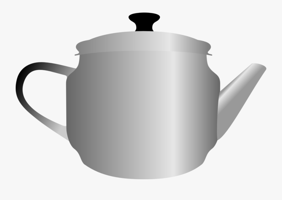 Metal Teapot Clipart, Transparent Clipart