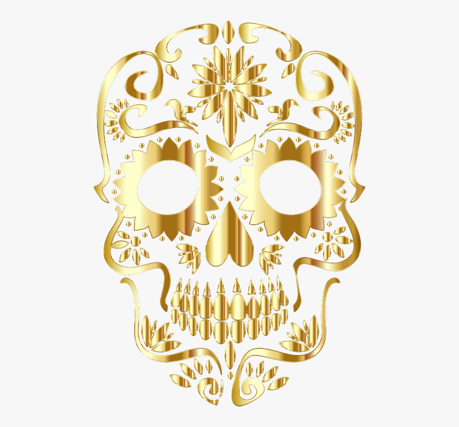 Skull,bone,calavera - Sugar Skulls No Background, Transparent Clipart