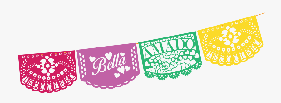Hd Fiesta Flags Png - Mexican Paper Flags Png, Transparent Clipart