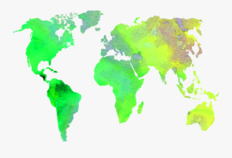 Picture Of Diagram World - High Resolution World Map Png, Transparent Clipart