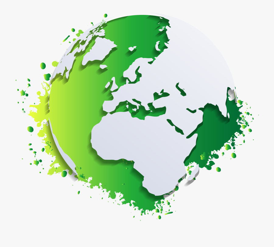 Globe World Map Clip Art - Globe Transparent Background, Transparent Clipart