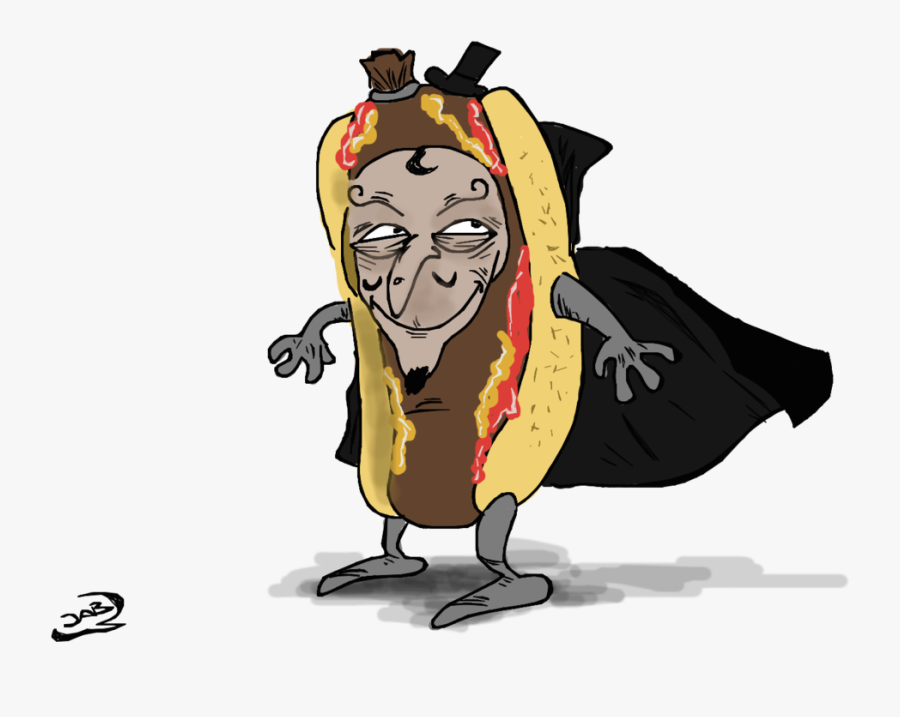 Evil Hotdog By Jabd - Cartoon, Transparent Clipart