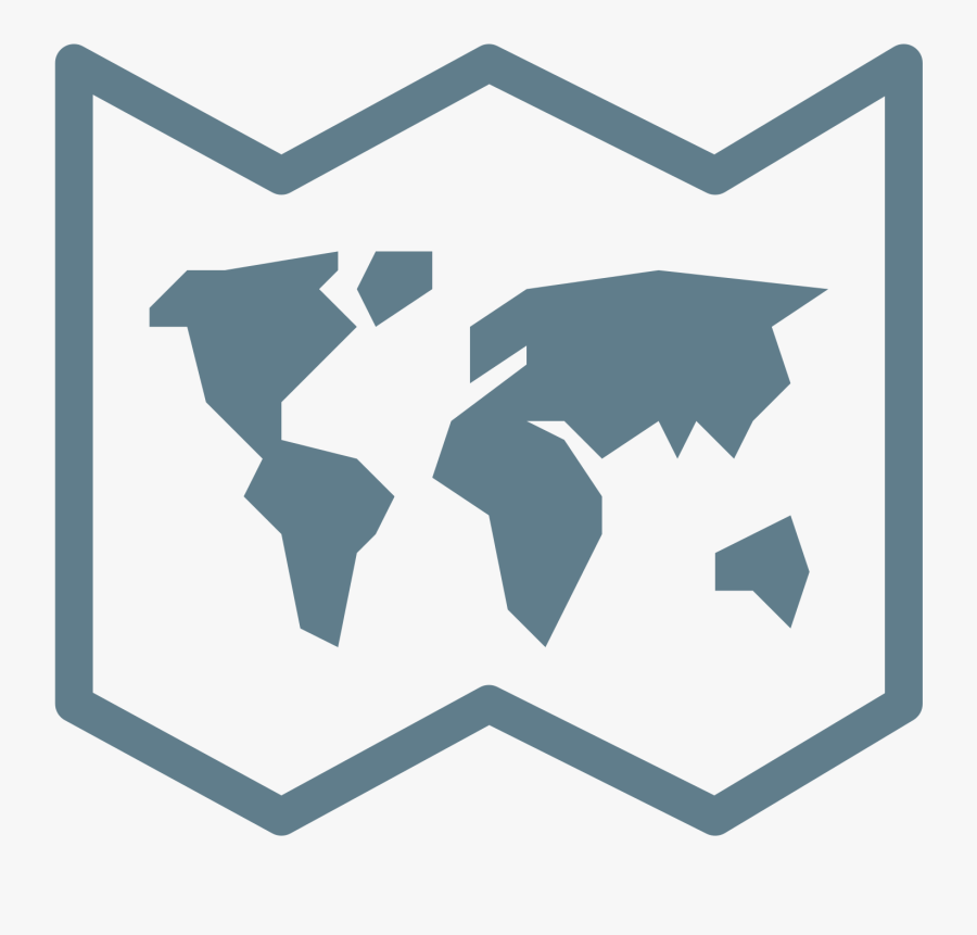 World Map Icon - World Map Png Icon, Transparent Clipart
