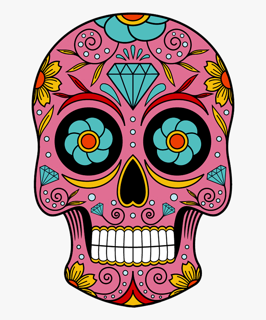 Dead Drawing Pattern Huge Freebie Download For Powerpoint - Dibujos De Calavera Dia Del Muerto, Transparent Clipart