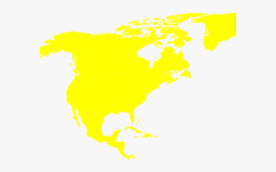 Continent Clipart North America - World Map, Transparent Clipart